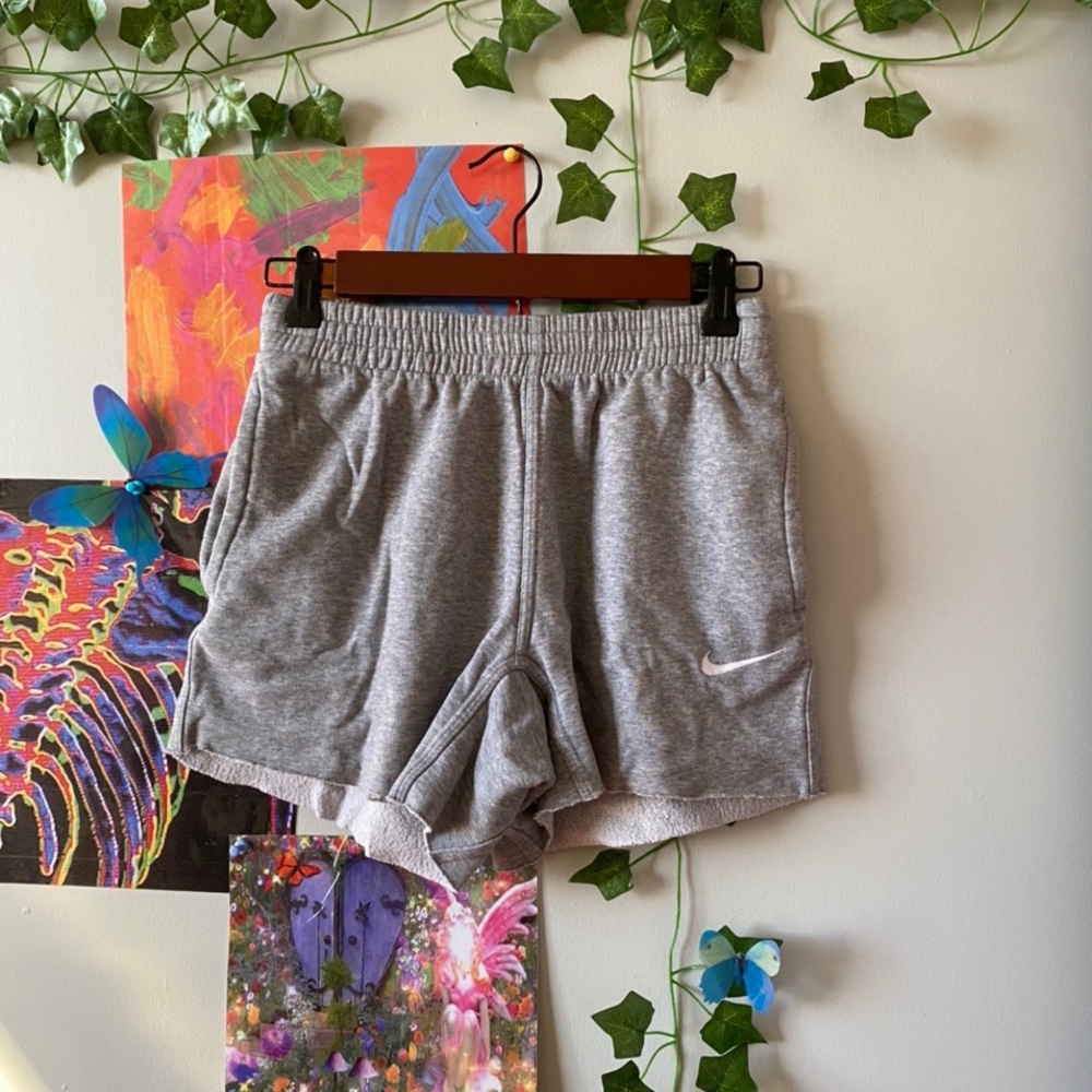 Nike gray sweat shorts